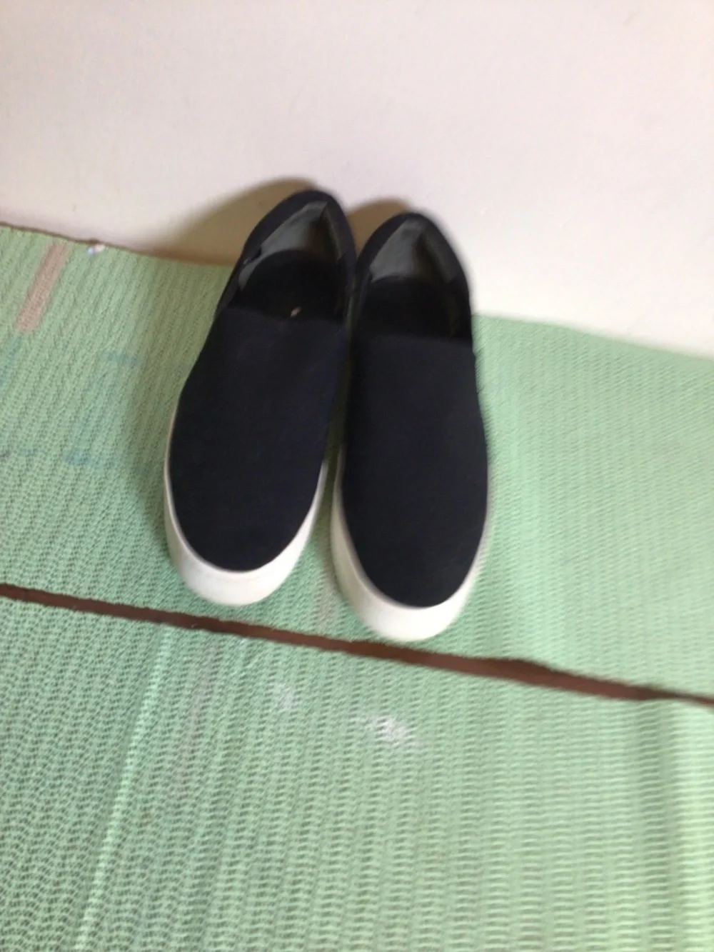 Vince fabric and rubber sole slip on platform shoes SZ US 12M /Euro 43